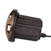 Lumen Logic™ LogiWell 12V Brass Turret In-Ground Light (Bronze) with 5W 2700K MR16 LED Bulb - Lumen Logic