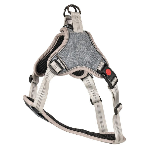 Lumen Logic™ LED Dog Harness (Gray) with Micro-USB Charging Cable - Lumen Logic